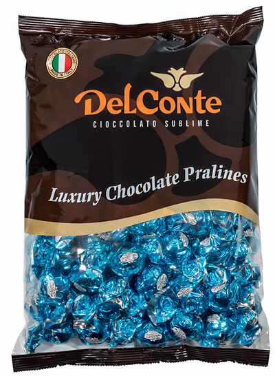 פרלינים שוקולד איטלקי פרווה תכלת בד”ץ1 ק”ג דל קונטה