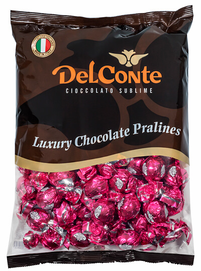 פרלינים שוקולד איטלקי פרווה בד”ץ וורוד 1 ק”ג דל קונטה