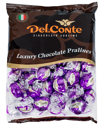 פרלינים שוקולד איטלקי פרווה בד”ץ סגול 1 ק”ג דל קונטה