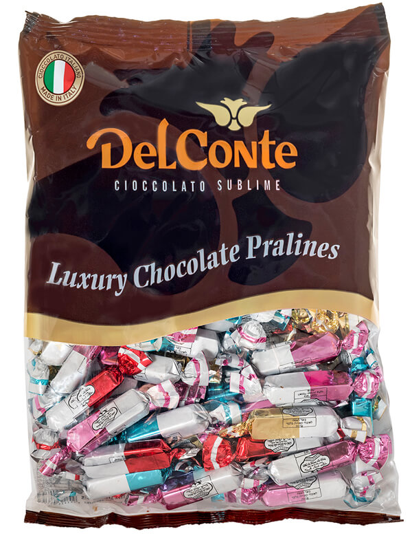 פרלינים שוקולד איטלקי מיקס מלבן פרווה בד”ץ דל קונטה 1 ק”ג