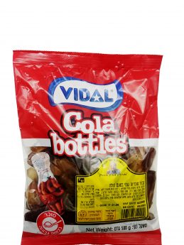 סוכריות גומי בקבוק קולה מבריק  חצי ק”ג וידאל בד”ץ פרווה וקסמן