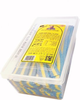 חמצוצים שטיחונים בטעם אוכמניות דגל שוודיה 1.3 ק”ג כ 150 יחידות בד”ץ פרווה ווקסמן דאמל