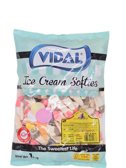 סוכריות גומי קצף גלידה 1 ק”ג וידאל בד”ץ פרווה וקסמן