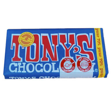 טוניס שוקולד מריר 70℅ קקאו 180 גרם