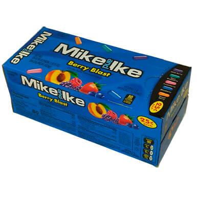 מייק אנד אייק מארז 24 יחידות של 22 גרם קופסאות ברי בלאסט כחול
